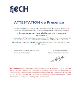 Accompagnement des victimes de traumas sexuels
